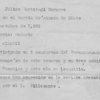 Bertsolaritza:  Martitegiren biografia labur bat