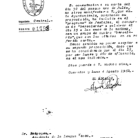 Bertsolaritza:  Gernikako udaletxearen gutuna herriko festetan bertso saio bat baimenduz