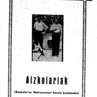 Bertsolaritza:  Izenburua: Aizkolariak