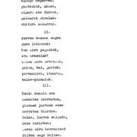 Bertsolaritza.  Bertso paperak:  Izenburua: Hamabi herrietako oraingo bizimoduaren gaiñian