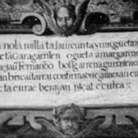 Gernikako (Juntetxeko?) horma bateko irudaren kopia, XIV. mendeko euskarazko testua:  