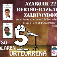 Azaroak 22 bertso-bazkaria Zalduondon