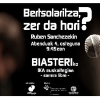 Bertsolaritza, zer da hori?