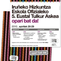 Iruñeko hizkuntza eskola ofizialeko 5. euskal tulkur astea. Opari bat da!